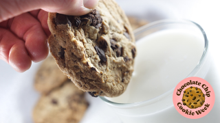 I am against dunking chocolate chip cookies in milk
